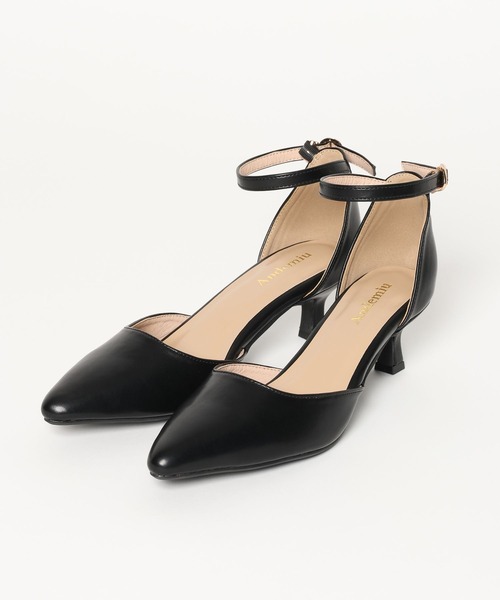 Andemiu(アンデミュウ)の「ポインテットヒールパンプス646223(パンプス・レディース・ブラック/アイボリー・LARGE/MEDIUM)」の4枚目の写真