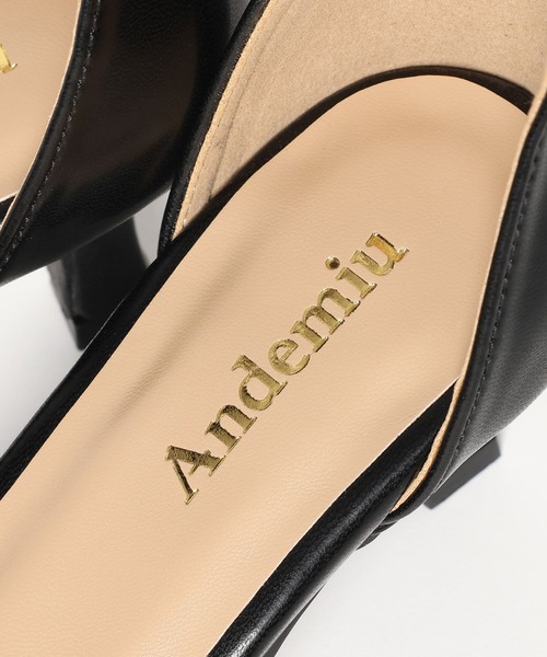 Andemiu(アンデミュウ)の「ポインテットヒールパンプス646223(パンプス・レディース・ブラック/アイボリー・LARGE/MEDIUM)」の8枚目の写真