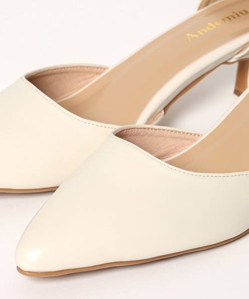 Andemiu(アンデミュウ)の「ポインテットヒールパンプス646223(パンプス・レディース・ブラック/アイボリー・LARGE/MEDIUM)」の14枚目の写真
