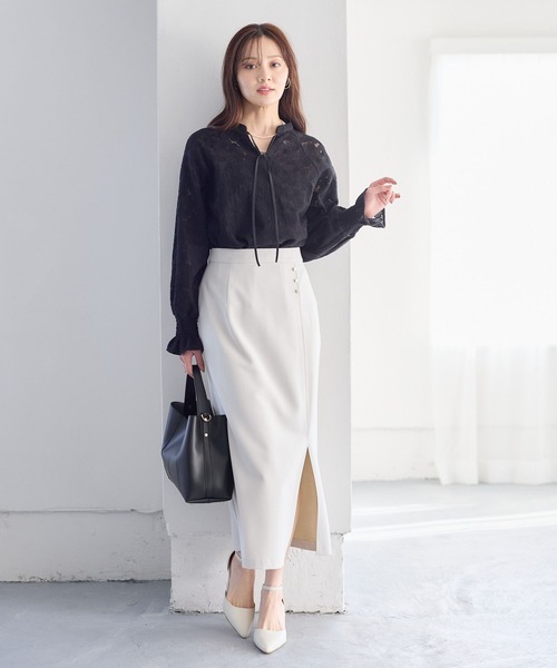 Andemiu(アンデミュウ)の「ポインテットヒールパンプス646223(パンプス・レディース・ブラック/アイボリー・LARGE/MEDIUM)」の15枚目の写真