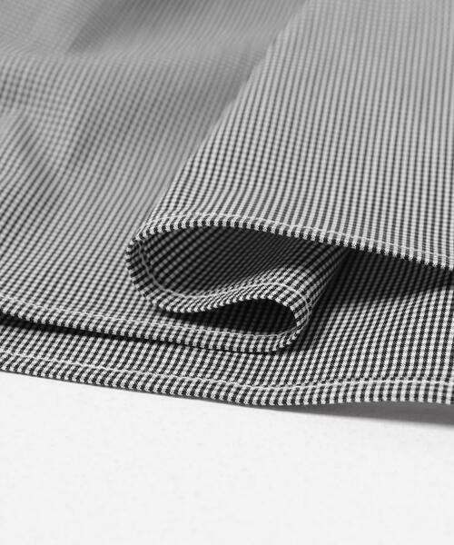 ITEMS URBANRESEARCH(アイテムズ アーバンリサーチ)の「『UVカット/吸水速乾』ギャザーペプラムブラウス(楽着シリーズ)(シャツ/ブラウス・レディース・ブラック/チェック/ホワイト・FREE)」の12枚目の写真