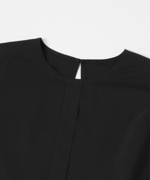 ITEMS URBANRESEARCH(アイテムズ アーバンリサーチ)の「『UVカット/吸水速乾』ギャザーペプラムブラウス(楽着シリーズ)(シャツ/ブラウス・レディース・ブラック/チェック/ホワイト・FREE)」の6枚目の写真