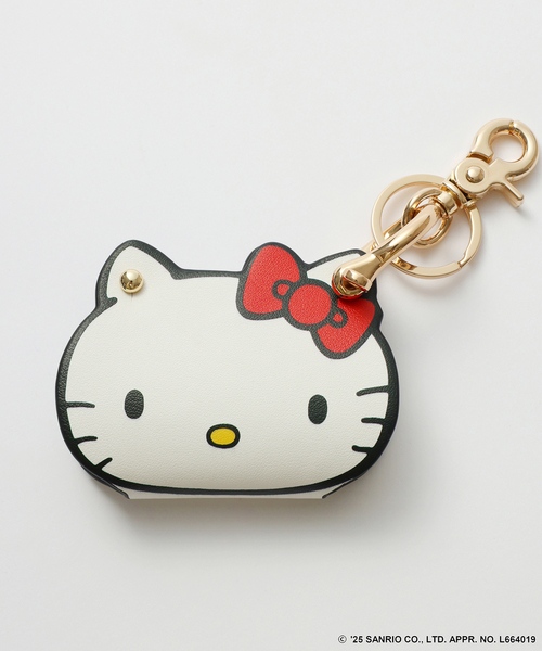 追加》HELLO KITTY S&S HASHIBAMI FACE レザーチャーム2（キーケース