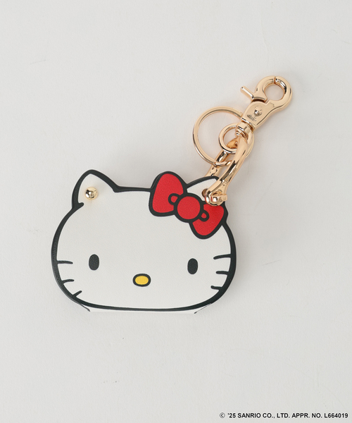 Spick & Span(スピックアンドスパン)の「《追加》HELLO KITTY S&S HASHIBAMI FACE レザーチャーム2(キーケース/キーアクセサリー・レディース・ホワイト・FREE)」の2枚目の写真