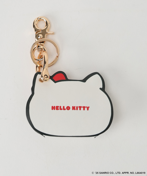 追加》HELLO KITTY S&S HASHIBAMI FACE レザーチャーム2（キーケース
