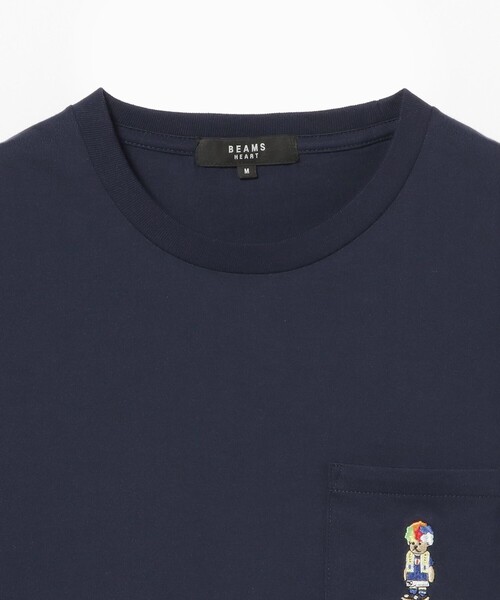 BEAMS HEART(ビームスハート)の「【ユニセックス】バモス ベアー Tシャツ(Tシャツ/カットソー・メンズ・ネイビー/ホワイト・S/M/L/XL)」の12枚目の写真