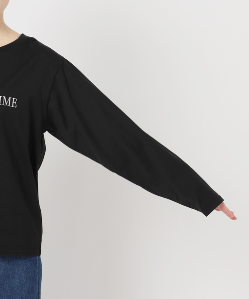 B.C STOCK(ベーセーストック)の「ウォッシャブル / シンプルロゴロンTEE(Tシャツ/カットソー・レディース・ブラック/ホワイト/チャコールグレー・FREE)」の18枚目の写真