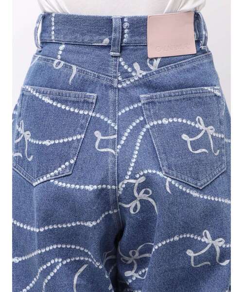 CALNAMUR(カルナムール)の「パールプリントデニムパンツ(デニムパンツ・レディース・ブラック/ブルー・SMALL/MEDIUM)」の11枚目の写真