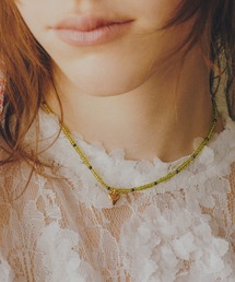 GOLDY | カラー ビーズ × ハート ネックレス(ネックレス)