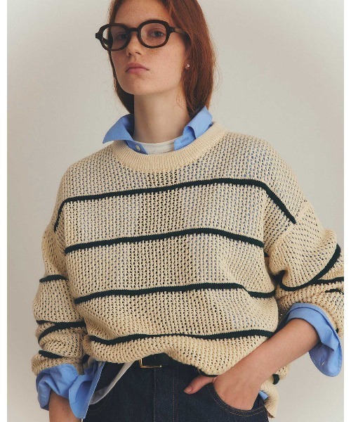 THE SHINZONE（ザ　シンゾーン）の「THE SHINZONE SHORT PECK SHIRT 25SMSBL12（シャツ/ブラウス・レディース・ブルー/イエロー/ホワイト・FREE）」の7枚目の写真