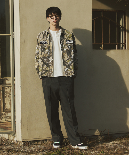 JOURNAL STANDARD(ジャーナルスタンダード)の「TRISECT2 / メカニック ファット 長袖 シャツ(シャツ/ブラウス・メンズ・カーキ/グレー・MEDIUM/LARGE)」の3枚目の写真