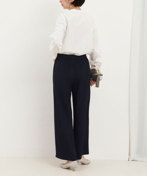 MICO COULIER（ミコクリエ）の「前立てフリルノーカラーブラウス（シャツ/ブラウス・レディース・イエロー/サックスブルー/オフホワイト・38）」の21枚目の写真