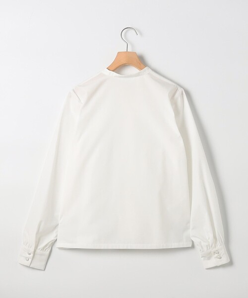 MICO COULIER（ミコクリエ）の「前立てフリルノーカラーブラウス（シャツ/ブラウス・レディース・イエロー/サックスブルー/オフホワイト・38）」の16枚目の写真