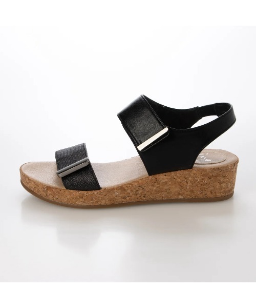 ing（イング）の「ダブルベルトウエッジサンダル?（サンダル・レディース・デザートカモ/ブラック/ストーン・S/M/L）」の16枚目の写真