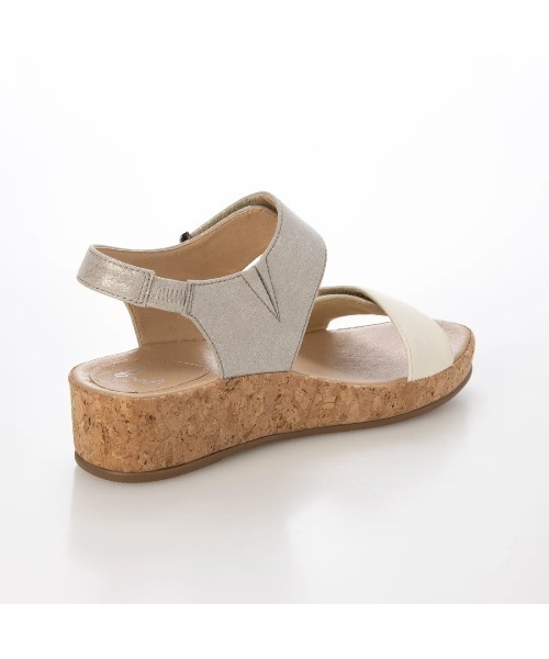 ing（イング）の「ダブルベルトウエッジサンダル?（サンダル・レディース・デザートカモ/ブラック/ストーン・S/M/L）」の5枚目の写真