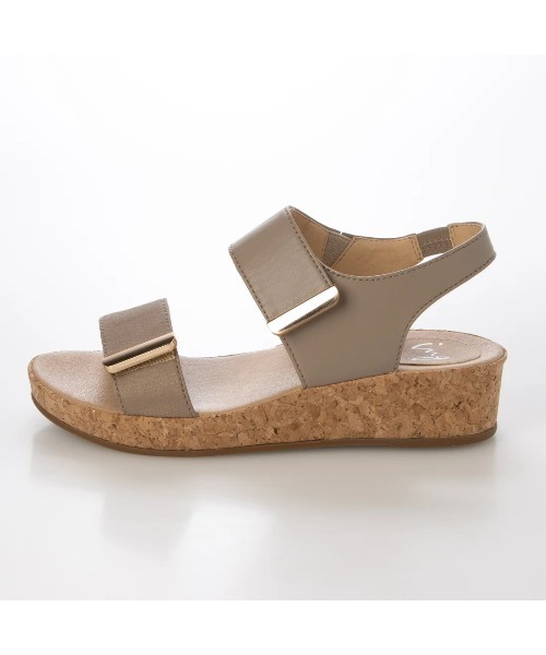 ing（イング）の「ダブルベルトウエッジサンダル?（サンダル・レディース・デザートカモ/ブラック/ストーン・S/M/L）」の10枚目の写真