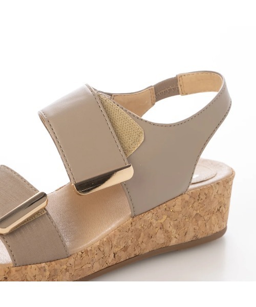 ing（イング）の「ダブルベルトウエッジサンダル?（サンダル・レディース・デザートカモ/ブラック/ストーン・S/M/L）」の14枚目の写真