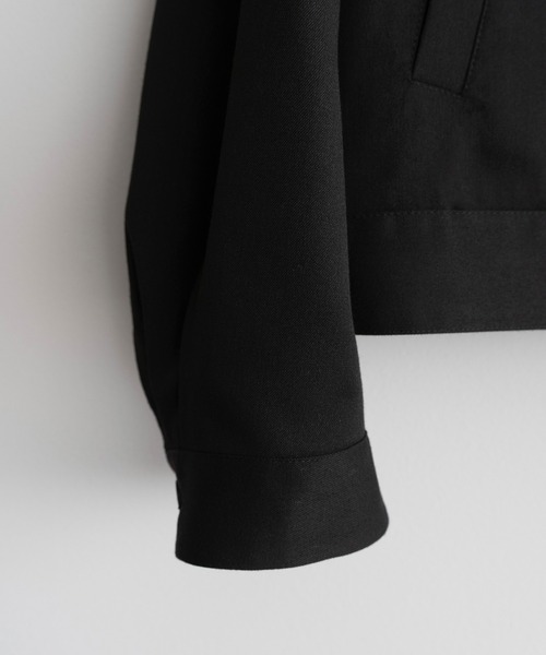 WYM LIDNM（ウィム バイ リドム）の「TECH WOOL GABARDINE ZIP BLOUSON【SET-UP】（ブルゾン・メンズ・ダークグレー/チャコール/ブラック・XS/S/M/L）」の16枚目の写真