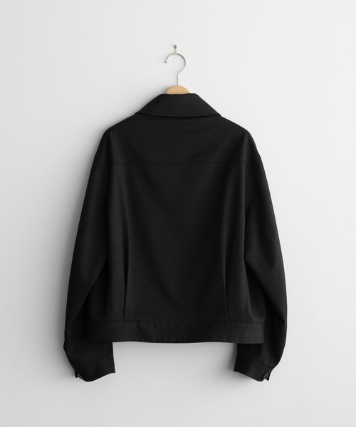 WYM LIDNM（ウィム バイ リドム）の「TECH WOOL GABARDINE ZIP BLOUSON【SET-UP】（ブルゾン・メンズ・ダークグレー/チャコール/ブラック・XS/S/M/L）」の12枚目の写真
