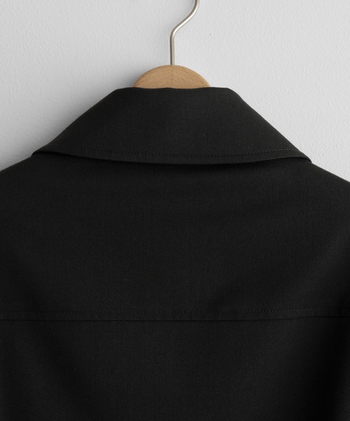 WYM LIDNM（ウィム バイ リドム）の「TECH WOOL GABARDINE ZIP BLOUSON【SET-UP】（ブルゾン・メンズ・ダークグレー/チャコール/ブラック・XS/S/M/L）」の11枚目の写真