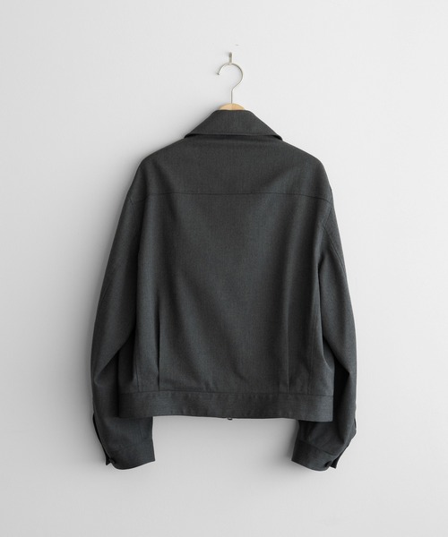 WYM LIDNM（ウィム バイ リドム）の「TECH WOOL GABARDINE ZIP BLOUSON【SET-UP】（ブルゾン・メンズ・ダークグレー/チャコール/ブラック・XS/S/M/L）」の22枚目の写真