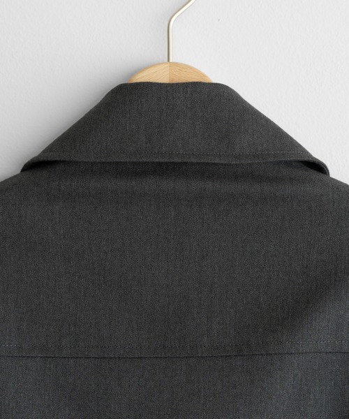 WYM LIDNM（ウィム バイ リドム）の「TECH WOOL GABARDINE ZIP BLOUSON【SET-UP】（ブルゾン・メンズ・ダークグレー/チャコール/ブラック・XS/S/M/L）」の21枚目の写真