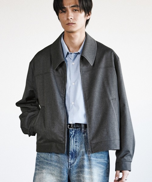 TECH WOOL GABARDINE ZIP BLOUSON【SET-UP】（ブルゾン）｜WYM LIDNM