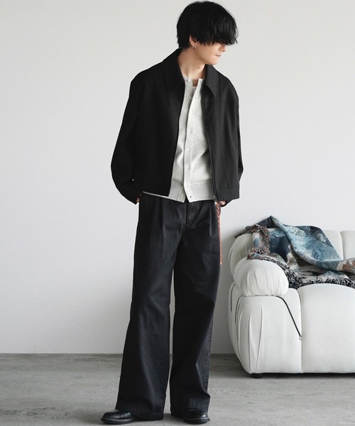 TECH WOOL GABARDINE ZIP BLOUSON【SET-UP】（ブルゾン）｜WYM LIDNM