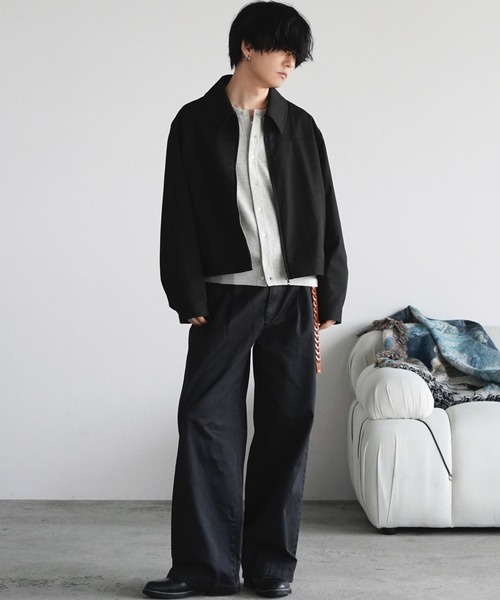TECH WOOL GABARDINE ZIP BLOUSON【SET-UP】（ブルゾン）｜WYM LIDNM
