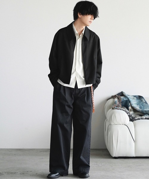 TECH WOOL GABARDINE ZIP BLOUSON【SET-UP】（ブルゾン）｜WYM LIDNM