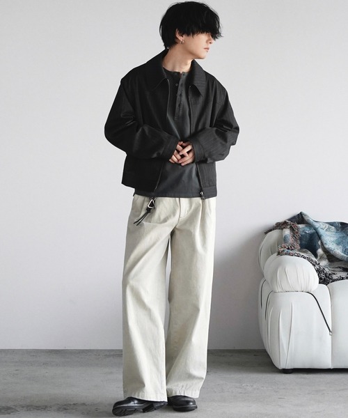 WYM LIDNM(ウィム バイ リドム)の「TECH WOOL GABARDINE ZIP BLOUSON WYM LIDNM(ウィム バイ リドム)の「TECH WOOL GABARDINE ZIP BLOUSON