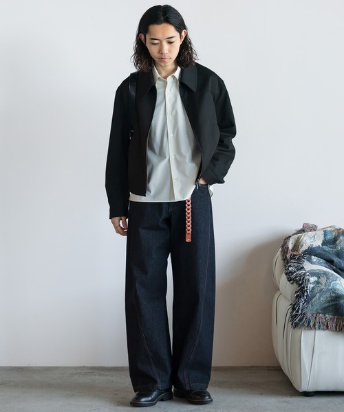 WYM LIDNM（ウィム バイ リドム）の「TECH WOOL GABARDINE ZIP BLOUSON