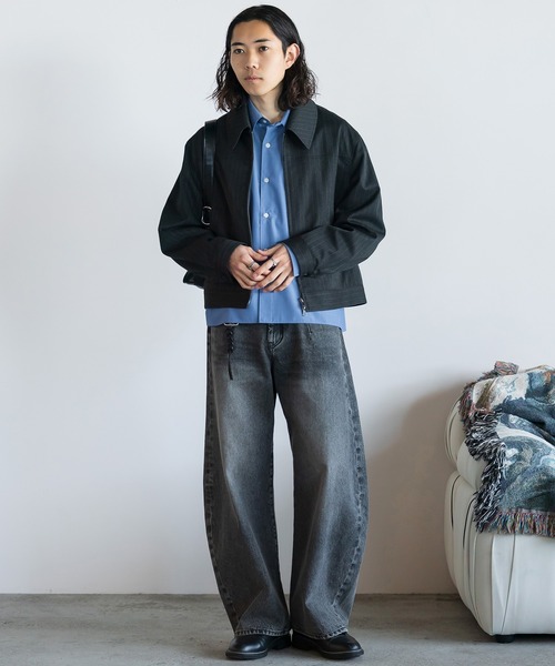 【WYM】 TECH WOOL GABARDINE ZIP BLOUSON WYM LIDNM（ウィム バイ リドム）の「TECH WOOL GABARDINE ZIP BLOUSON