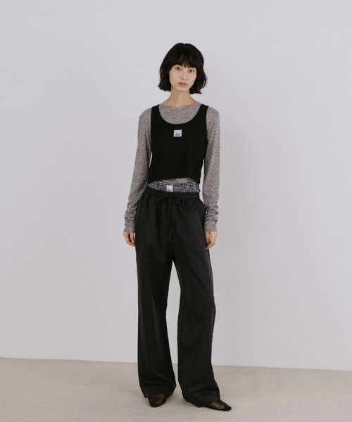 duei（デュイ）の「シアーロングスリーブトップス（Tシャツ/カットソー・レディース・グレー/ブラック/ピンク・FREE）」の20枚目の写真