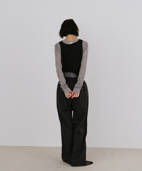 duei（デュイ）の「シアーロングスリーブトップス（Tシャツ/カットソー・レディース・グレー/ブラック/ピンク・FREE）」の22枚目の写真