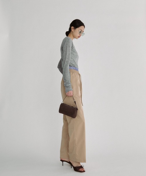 duei（デュイ）の「シアーロングスリーブトップス（Tシャツ/カットソー・レディース・グレー/ブラック/ピンク・FREE）」の11枚目の写真