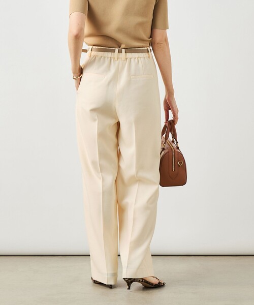 NOLLEY’S Sophi（ノーリーズソフィ）の「NEW morisachi《セットアップ対応》ウォッシャブルスラブオックスタックワイドパンツ（その他パンツ・レディース・アイボリー/ベージュ/ネイビー・34/38/36）」の22枚目の写真