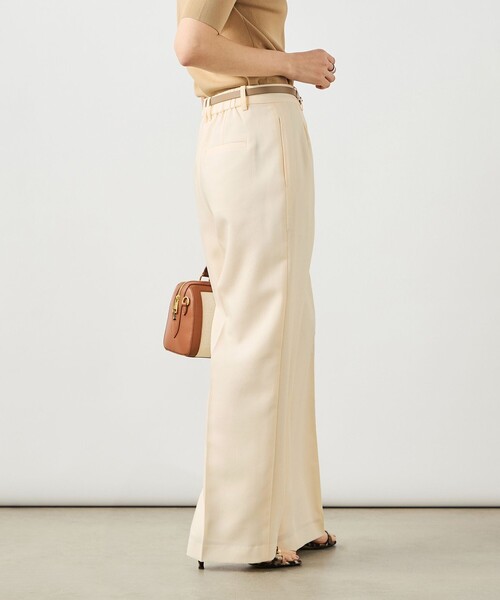 NOLLEY’S Sophi（ノーリーズソフィ）の「NEW morisachi《セットアップ対応》ウォッシャブルスラブオックスタックワイドパンツ（その他パンツ・レディース・アイボリー/ベージュ/ネイビー・34/38/36）」の20枚目の写真