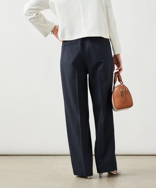 NOLLEY’S Sophi（ノーリーズソフィ）の「NEW morisachi《セットアップ対応》ウォッシャブルスラブオックスタックワイドパンツ（その他パンツ・レディース・アイボリー/ベージュ/ネイビー・34/38/36）」の11枚目の写真