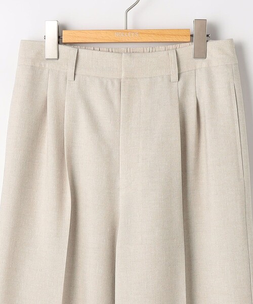 NOLLEY’S Sophi（ノーリーズソフィ）の「NEW morisachi《セットアップ対応》ウォッシャブルスラブオックスタックワイドパンツ（その他パンツ・レディース・アイボリー/ベージュ/ネイビー・34/38/36）」の8枚目の写真