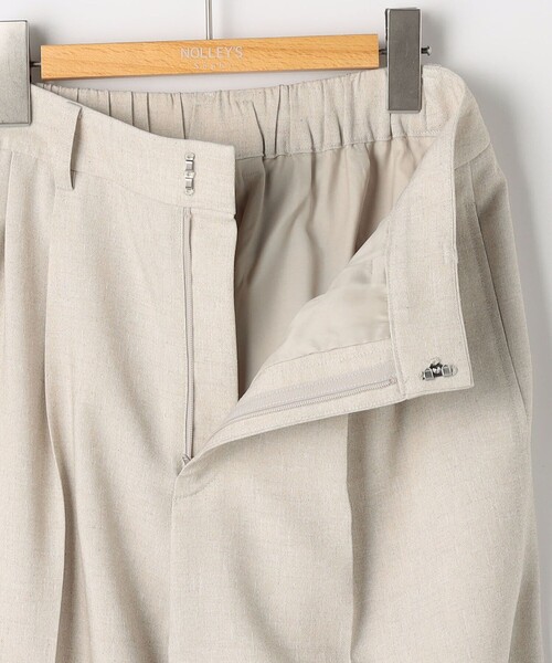 NOLLEY’S Sophi（ノーリーズソフィ）の「NEW morisachi《セットアップ対応》ウォッシャブルスラブオックスタックワイドパンツ（その他パンツ・レディース・アイボリー/ベージュ/ネイビー・34/38/36）」の6枚目の写真