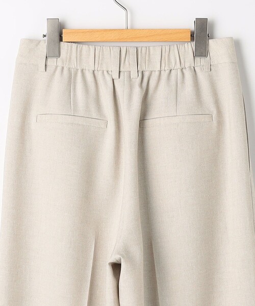NOLLEY’S Sophi（ノーリーズソフィ）の「NEW morisachi《セットアップ対応》ウォッシャブルスラブオックスタックワイドパンツ（その他パンツ・レディース・アイボリー/ベージュ/ネイビー・34/38/36）」の5枚目の写真