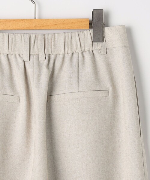 NOLLEY’S Sophi（ノーリーズソフィ）の「NEW morisachi《セットアップ対応》ウォッシャブルスラブオックスタックワイドパンツ（その他パンツ・レディース・アイボリー/ベージュ/ネイビー・34/38/36）」の4枚目の写真