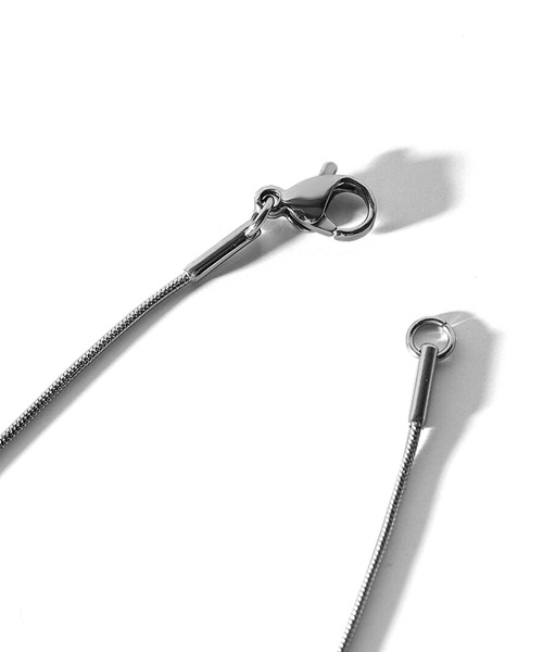 MinoriTY（マイノリティ）の「【MinoriTY select】バタフライスネークチェーンネックレス メンズ ウィメンズ ユニセックス（ネックレス・メンズ・シルバー・45cm）」の2枚目の写真