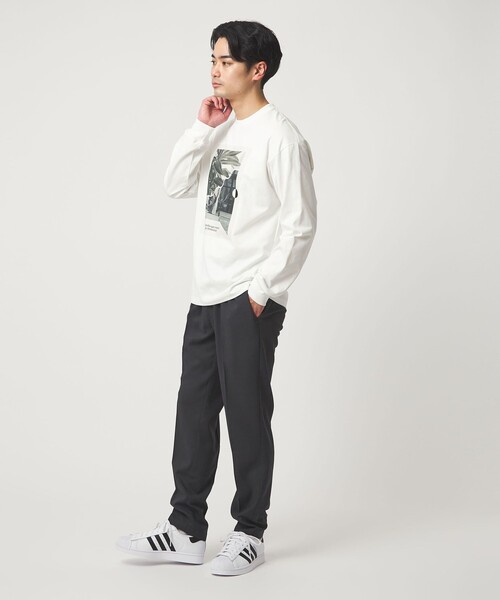 green label relaxing(グリーンレーベルリラクシング)の「<Phospho Graphica>グラフィック ロングスリーブ Tシャツ(Tシャツ/カットソー・メンズ・その他1/その他2/ホワイト・S/M/L)」の7枚目の写真
