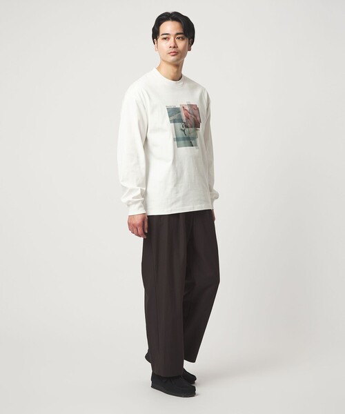 green label relaxing(グリーンレーベルリラクシング)の「<Phospho Graphica>グラフィック ロングスリーブ Tシャツ(Tシャツ/カットソー・メンズ・その他1/その他2/ホワイト・S/M/L)」の8枚目の写真