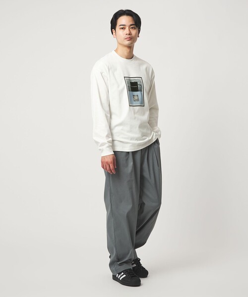 green label relaxing(グリーンレーベルリラクシング)の「<Phospho Graphica>グラフィック ロングスリーブ Tシャツ(Tシャツ/カットソー・メンズ・その他1/その他2/ホワイト・S/M/L)」の10枚目の写真