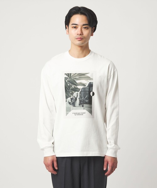 green label relaxing(グリーンレーベルリラクシング)の「<Phospho Graphica>グラフィック ロングスリーブ Tシャツ(Tシャツ/カットソー・メンズ・その他1/その他2/ホワイト・S/M/L)」の11枚目の写真
