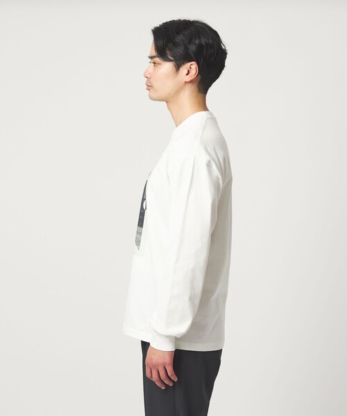 green label relaxing(グリーンレーベルリラクシング)の「<Phospho Graphica>グラフィック ロングスリーブ Tシャツ(Tシャツ/カットソー・メンズ・その他1/その他2/ホワイト・S/M/L)」の12枚目の写真