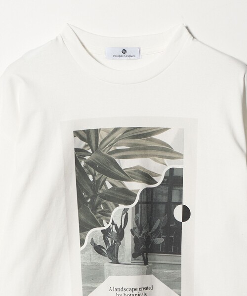 green label relaxing(グリーンレーベルリラクシング)の「<Phospho Graphica>グラフィック ロングスリーブ Tシャツ(Tシャツ/カットソー・メンズ・その他1/その他2/ホワイト・S/M/L)」の22枚目の写真